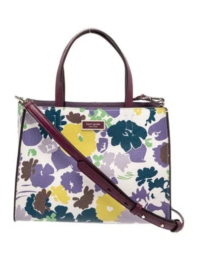 Pre-owned Kate Spade Leather Top Handle Bag In Blue