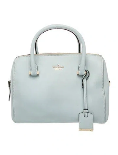 Pre-owned Kate Spade Leather Top Handle Bag In Blue