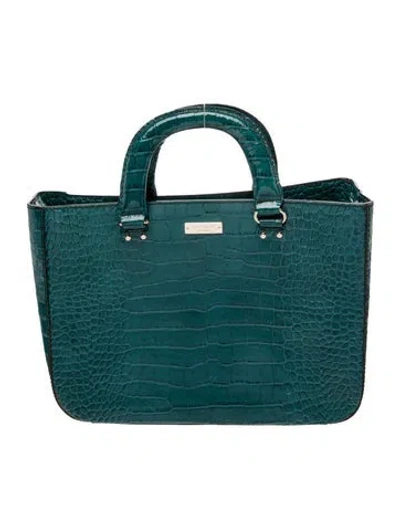 Pre-owned Kate Spade Leather Top Handle Bag In Blue