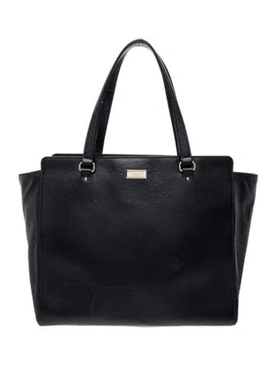 Pre-owned Kate Spade Leather Top Handle Bag In Blue