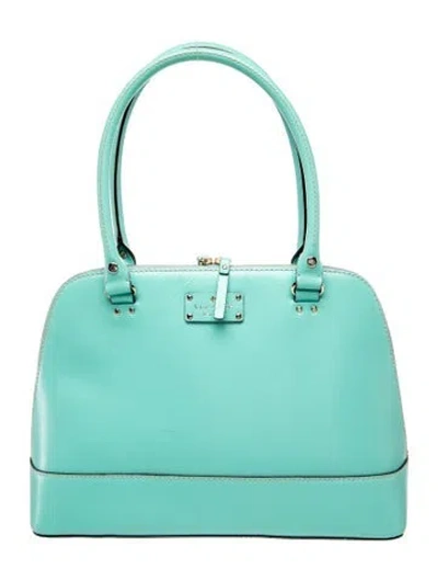 Pre-owned Kate Spade Leather Top Handle Bag In Blue