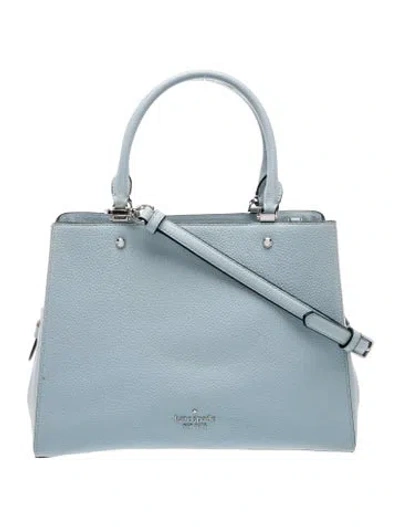 Pre-owned Kate Spade Leather Top Handle Bag In Blue