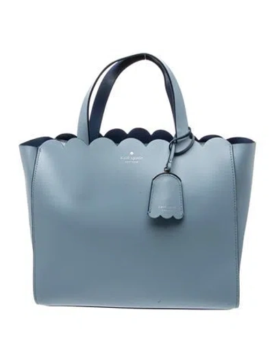 Pre-owned Kate Spade Leather Top Handle Bag In Blue