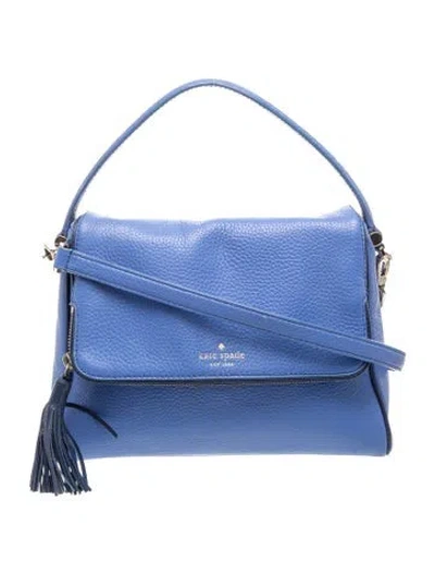 Pre-owned Kate Spade Leather Top Handle Bag In Blue