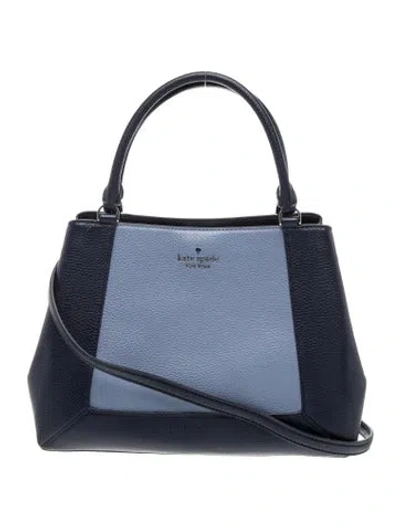 Pre-owned Kate Spade Leather Top Handle Bag In Blue