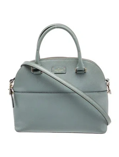Pre-owned Kate Spade Leather Top Handle Bag In Blue