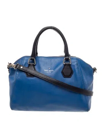 Pre-owned Kate Spade Leather Top Handle Bag In Blue