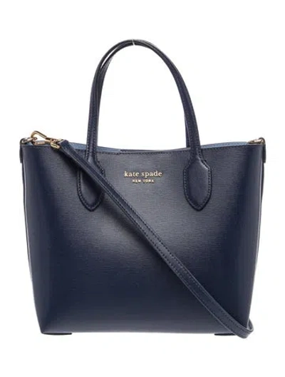 Pre-owned Kate Spade Leather Top Handle Bag In Blue