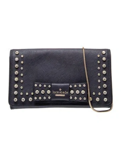 Pre-owned Kate Spade Leather Top Handle Bag In Blue