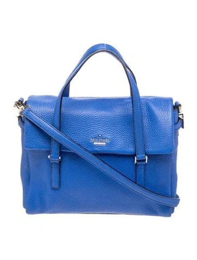 Pre-owned Kate Spade Leather Top Handle Bag In Blue