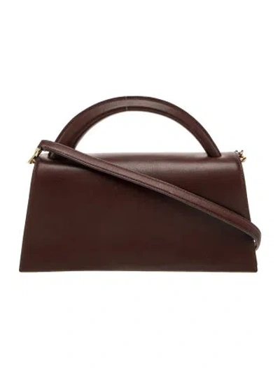 Pre-owned Kate Spade Leather Top Handle Bag In Brown