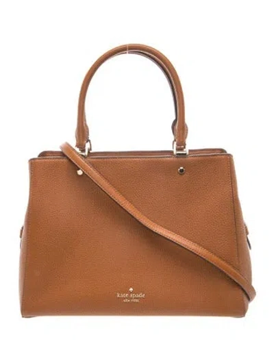 Pre-owned Kate Spade Leather Top Handle Bag In Brown