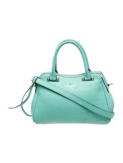 Pre-owned Kate Spade Leather Top Handle Bag In Green