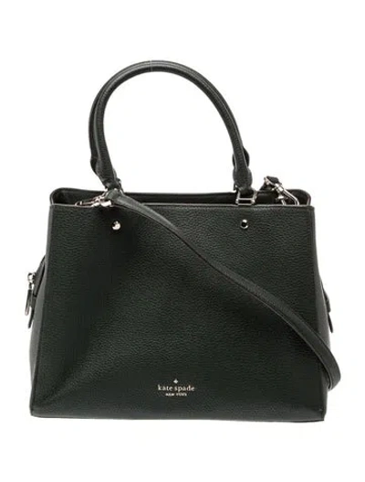 Pre-owned Kate Spade Leather Top Handle Bag In Green