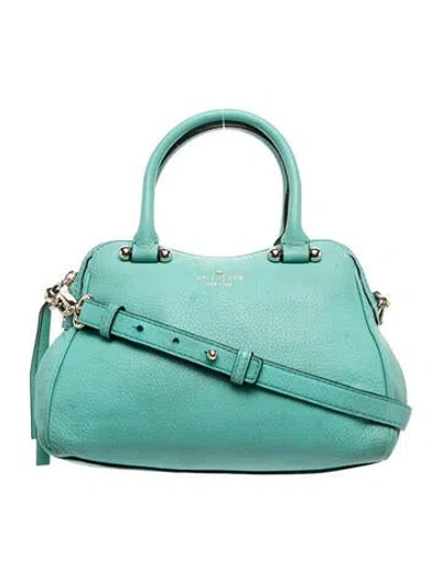 Pre-owned Kate Spade Leather Top Handle Bag In Green