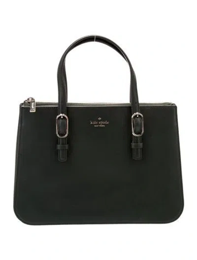 Pre-owned Kate Spade Leather Top Handle Bag In Green