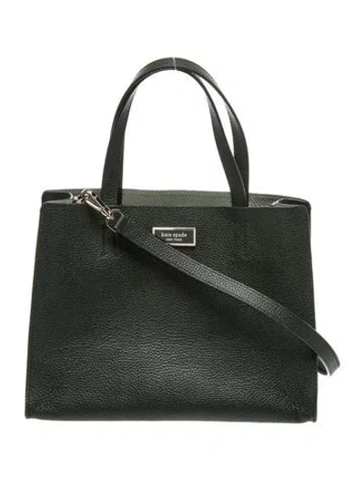 Pre-owned Kate Spade Leather Top Handle Bag In Green