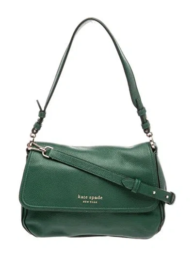 Pre-owned Kate Spade Leather Top Handle Bag In Green