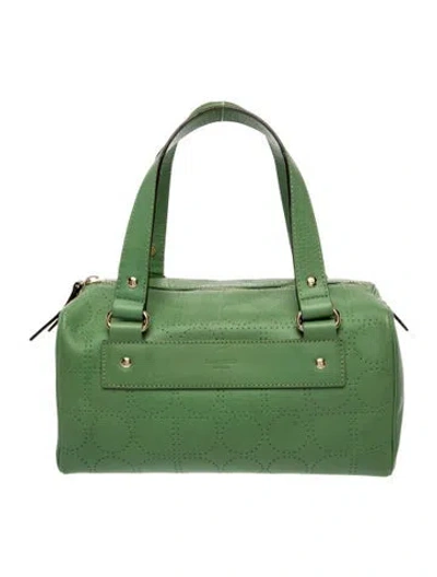 Pre-owned Kate Spade Leather Top Handle Bag In Green