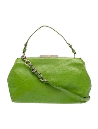 Pre-owned Kate Spade Leather Top Handle Bag In Green