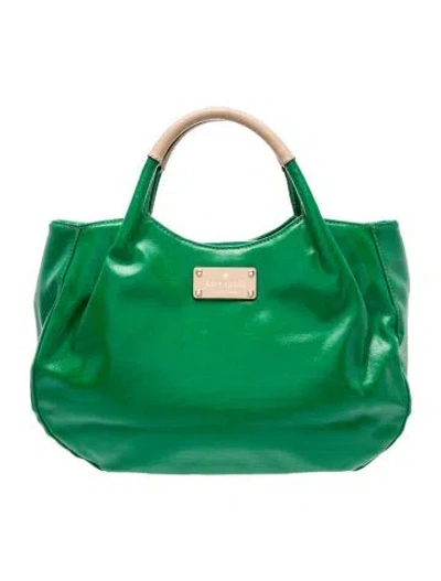 Pre-owned Kate Spade Leather Top Handle Bag In Green