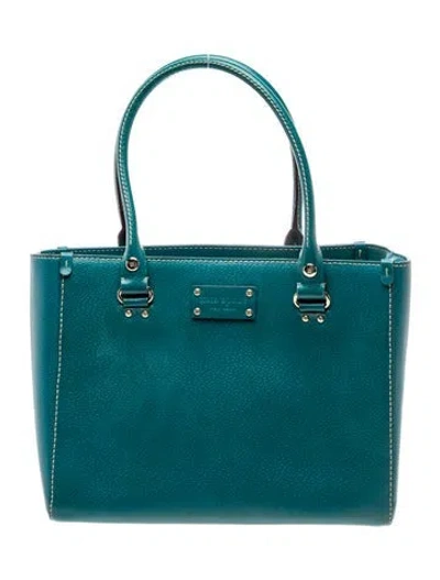 Pre-owned Kate Spade Leather Top Handle Bag In Green