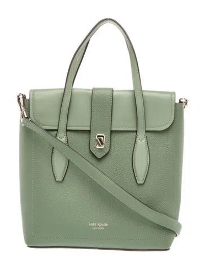 Pre-owned Kate Spade Leather Top Handle Bag In Green