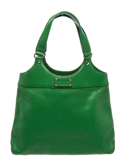 Pre-owned Kate Spade Leather Top Handle Bag In Green