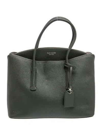 Pre-owned Kate Spade Leather Top Handle Bag In Green