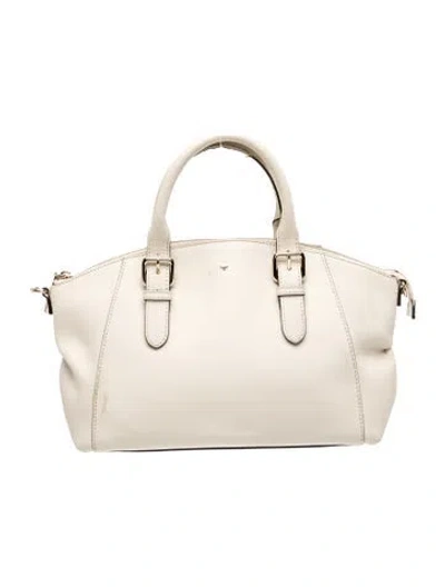 Pre-owned Kate Spade Leather Top Handle Bag In Neutral