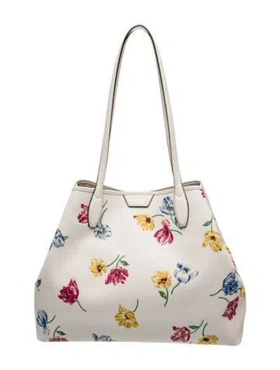 Pre-owned Kate Spade Leather Top Handle Bag In Neutral