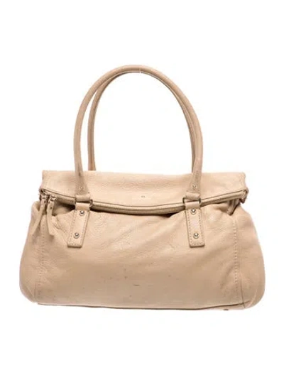 Pre-owned Kate Spade Leather Top Handle Bag In Neutral