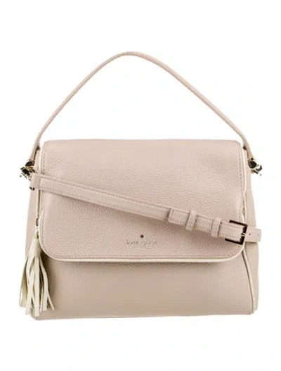 Pre-owned Kate Spade Leather Top Handle Bag In Neutral