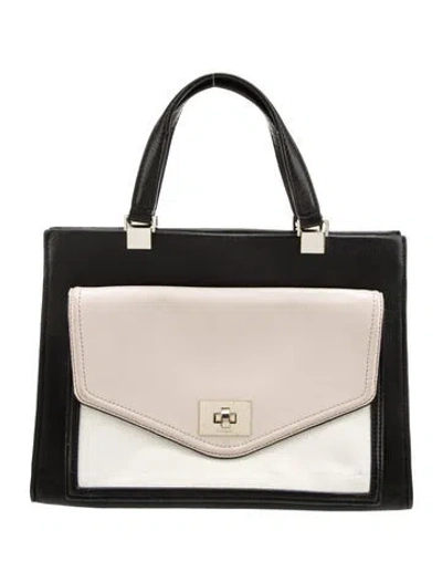 Pre-owned Kate Spade Leather Top Handle Bag In Neutral