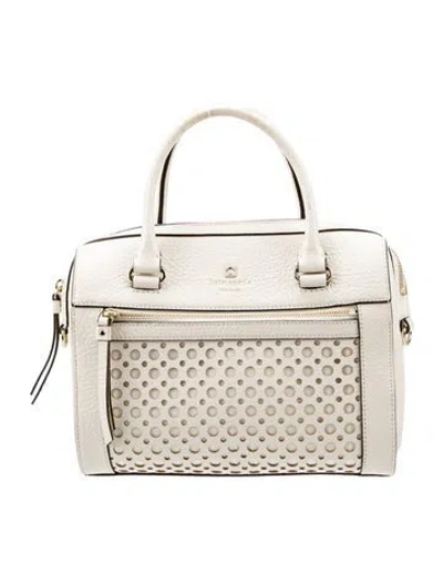 Pre-owned Kate Spade Leather Top Handle Bag In Neutral
