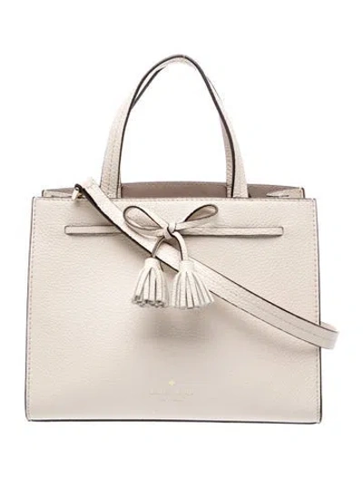 Pre-owned Kate Spade Leather Top Handle Bag In Neutral