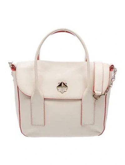 Pre-owned Kate Spade Leather Top Handle Bag In Neutral
