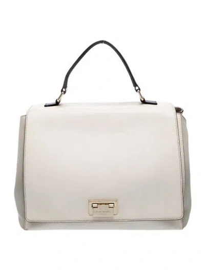 Pre-owned Kate Spade Leather Top Handle Bag In Neutral