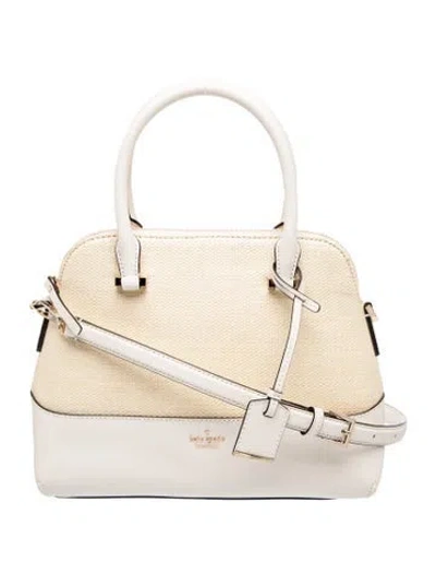 Pre-owned Kate Spade Leather Top Handle Bag In Neutral