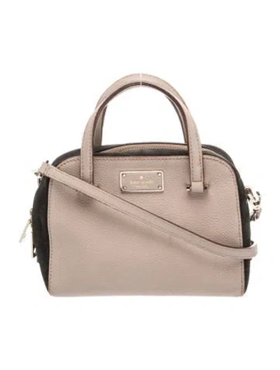 Pre-owned Kate Spade Leather Top Handle Bag In Neutral