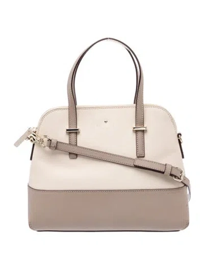 Pre-owned Kate Spade Leather Top Handle Bag In Neutral