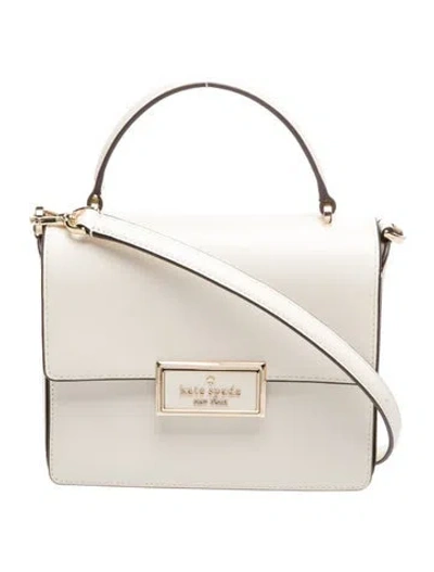 Pre-owned Kate Spade Leather Top Handle Bag In Neutral
