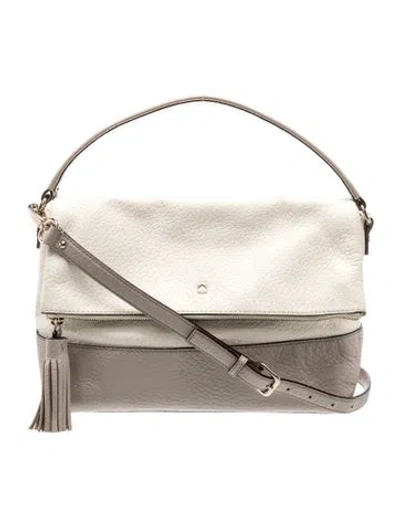 Pre-owned Kate Spade Leather Top Handle Bag In Neutral