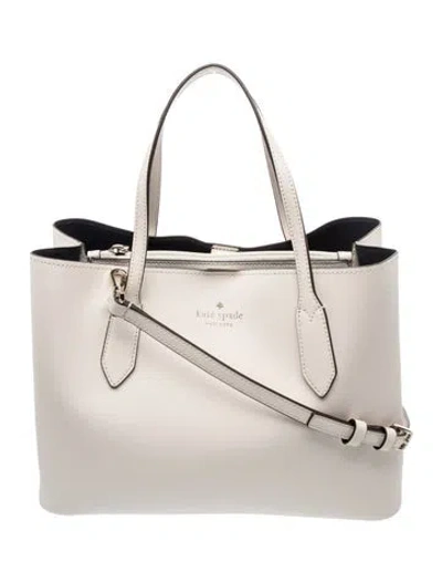 Pre-owned Kate Spade Leather Top Handle Bag In Neutral