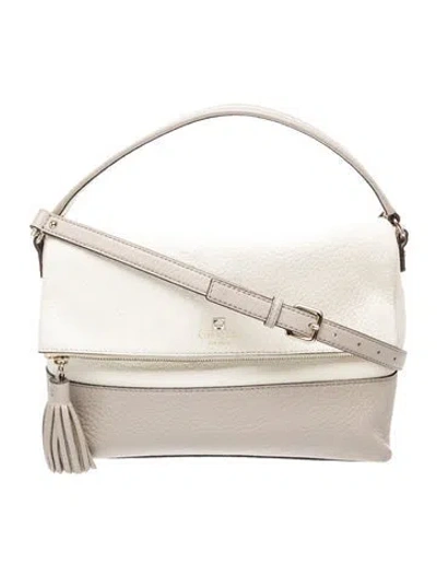 Pre-owned Kate Spade Leather Top Handle Bag In Neutral