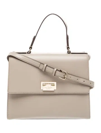 Pre-owned Kate Spade Leather Top Handle Bag In Neutral
