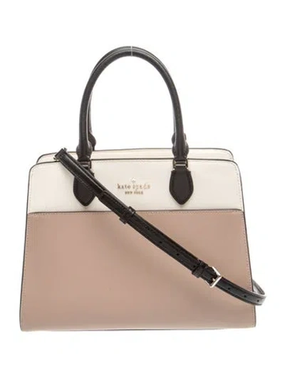 Pre-owned Kate Spade Leather Top Handle Bag In Neutral