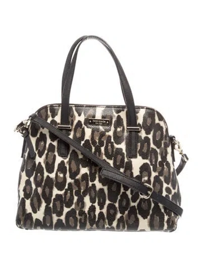 Pre-owned Kate Spade Leather Top Handle Bag In Neutral