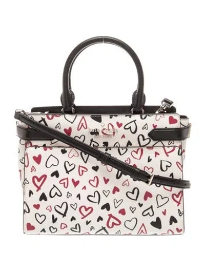 Pre-owned Kate Spade Leather Top Handle Bag In Neutrals