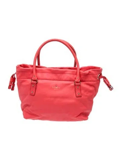 Pre-owned Kate Spade Leather Top Handle Bag In Pink